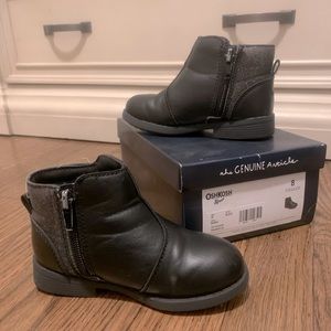 Black Faux Leather Boots | sparkle | Fall & Winter | size 8 Toddler Girl